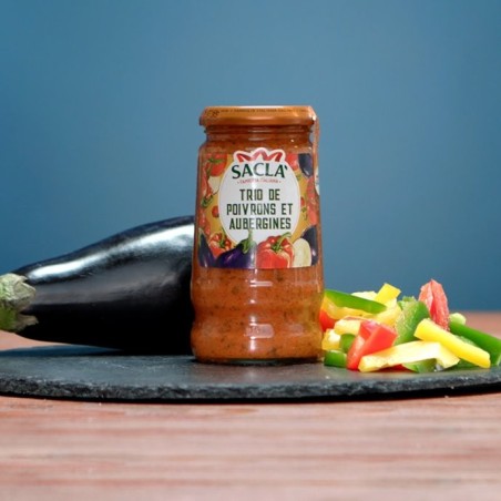 Trio de poivrons & aubergines 290gr