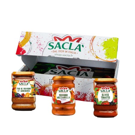 Boost Box Saclà – 3 Sauces gourmandes aux légumes