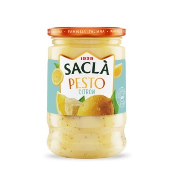 Pesto au citron 190g Saclà – Pesto citronné aux amandes et fromage
