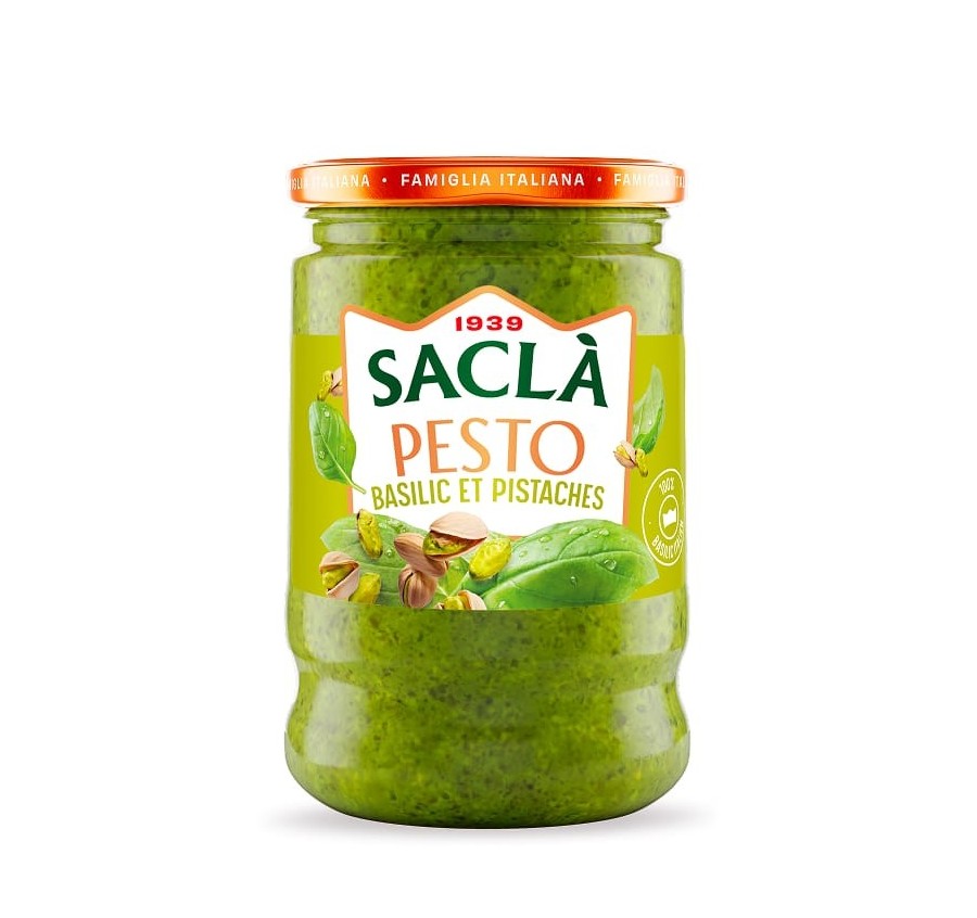 Pesto basilic & pistaches 190gr