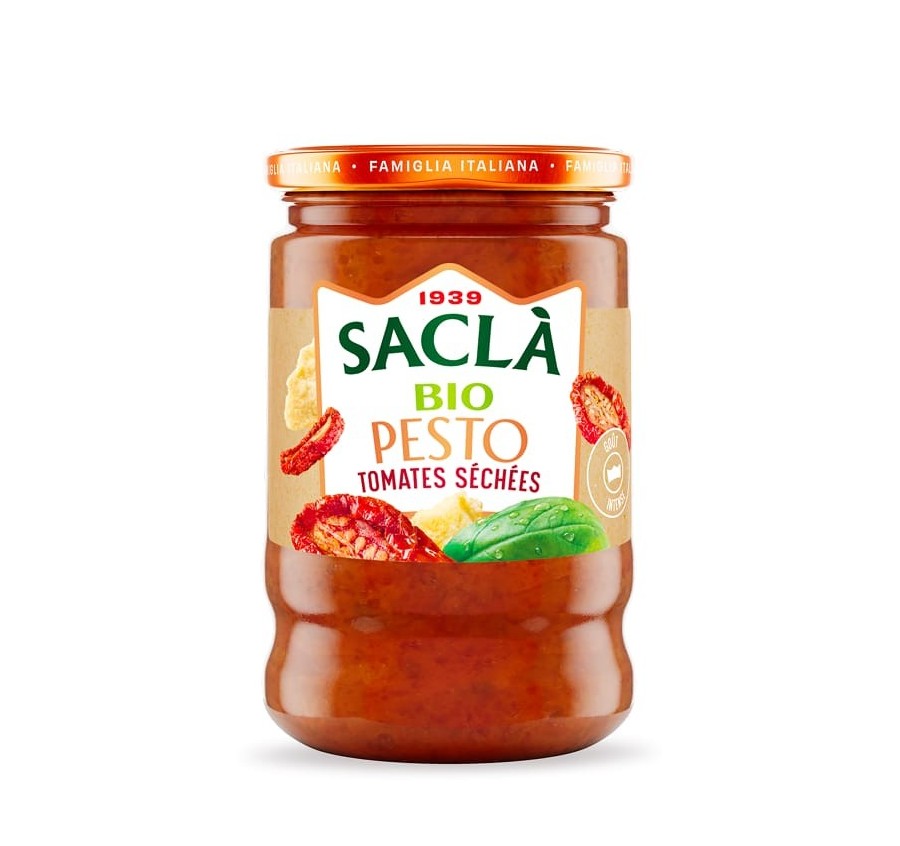 Pesto aux tomates séchées bio 190gr