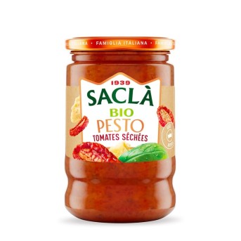 Pesto aux tomates séchées Bio 190g – Pesto italien Saclà