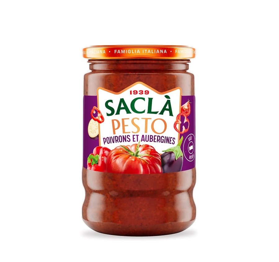 Pesto Trio de Poivrons & aubergines 190gr