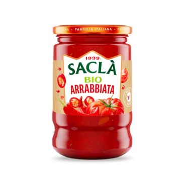 Sauce Arrabbiata bio 190g – Recette piquante italienne Saclà