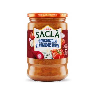 Sauce Gorgonzola & Oignons doux 190g – Recette Saclà