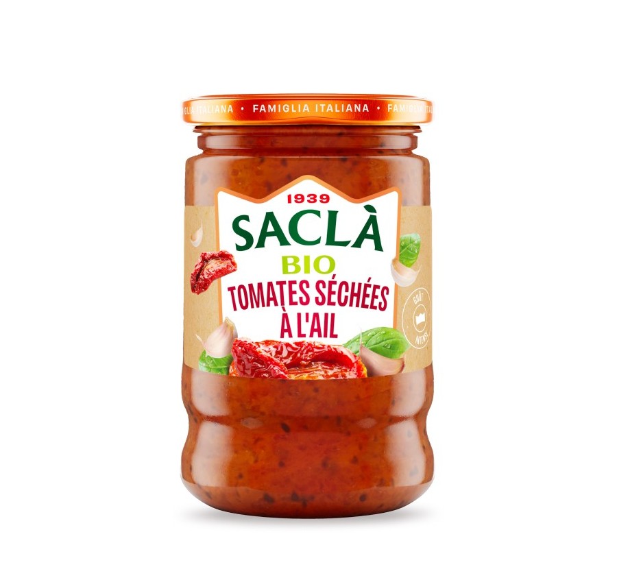 Tomates séchées & ail bio 190gr