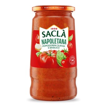 Sauce Tomates Cerises & Basilic 345g – Recette Saclà