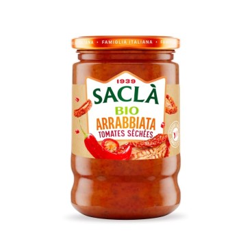 Sauce Arrabbiata aux tomates séchées bio 190gr | Saclà
