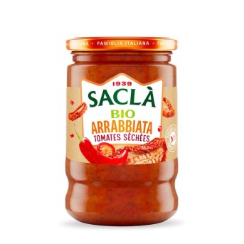 Sauce Arrabbiata aux tomates séchées bio 190gr | Saclà