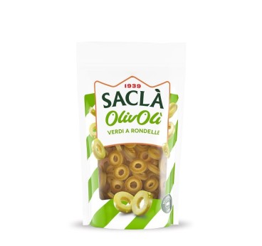 Olives vertes en rondelles 185 g – Prêtes à l’emploi | Saclà