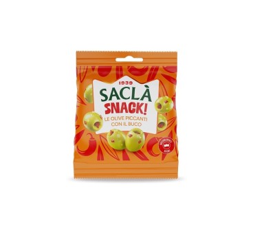Olives dénoyautées pimentées 30g – Snack épicé & apéritif | Saclà