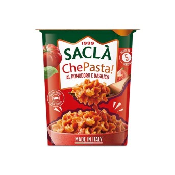 Pasta pot Tomates & Basilic 80 g – Pâtes prêtes en 5 minutes | Saclà