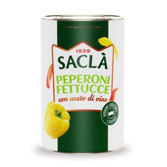 Filets de poivrons au vinaigre 4,1 kg – Garniture méditerranéenne
