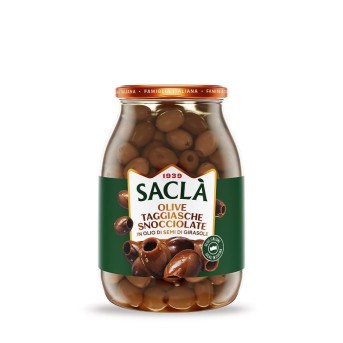 Olives Taggiasche Dénoyautées Saclà 950 g – Format Pro