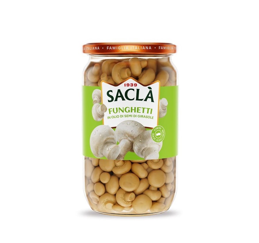 Petits champignons à l'huile de tournesol 1,6kg