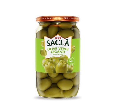Olives vertes géantes entières au naturel 1,650kg