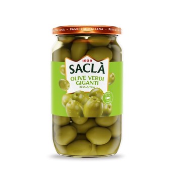 Olives vertes géantes entières au naturel 1,650kg