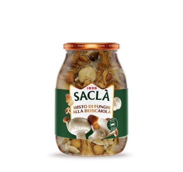 Mélange de champignons à l’huile de tournesol 1kg – Format pro Saclà