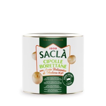 Oignons Borettane au vinaigre balsamique 2,7kg –  Format pro Saclà