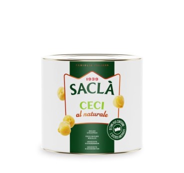 Pois chiches au naturel Saclà 2,5 kg – Légumineuses prêtes à cuisiner
