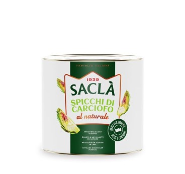 Quartiers d'artichauts au naturel Saclà 2,55 kg - format pro