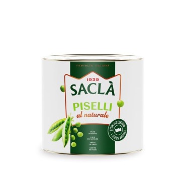 Petits pois fins au naturel Saclà 2,5 kg - format pro