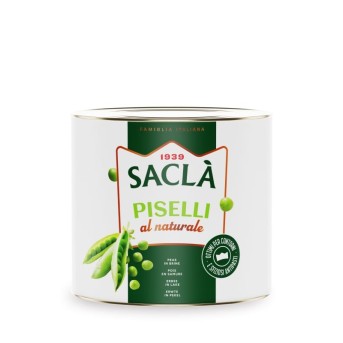 Petits pois fins au naturel Saclà 2,5 kg - format pro