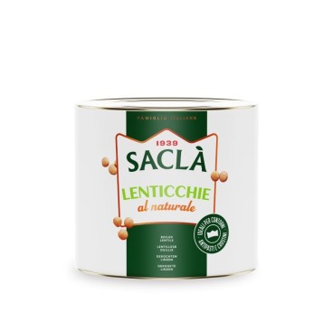 Lentilles au naturel Saclà 2,6 kg – prêtes à l’emploi pour pro