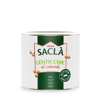 Lentilles au naturel Saclà 2,6 kg – prêtes à l’emploi pour pro