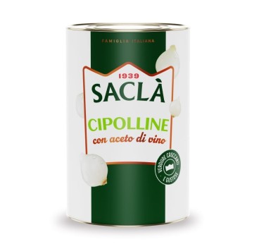 Petits oignons au vinaigre de vin Saclà 4,3 kg - format pro