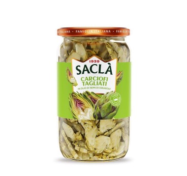 Quartiers d'artichauts à l'huile de tournesol Saclà 1,5 kg - format pro