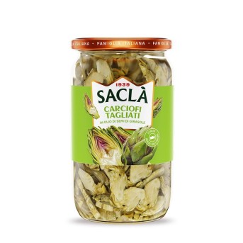 Quartiers d'artichauts à l'huile de tournesol Saclà 1,5 kg - format pro