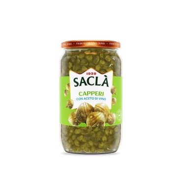 Câpres au vinaigre de vin Saclà 700 g - le format professionnel