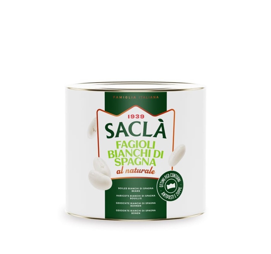 Haricots blancs d'Espagne au naturel 2.5kg