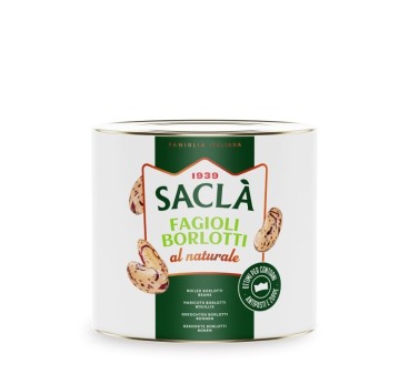 Haricots Borlotti au Naturel Saclà 2,5 kg – Haricots prêts à cuisiner