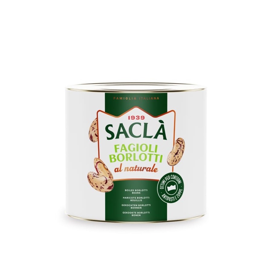 Haricots Borlotti au naturel 2,5kg
