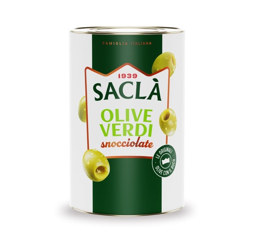 Olives vertes dénoyautées 4,1kg
