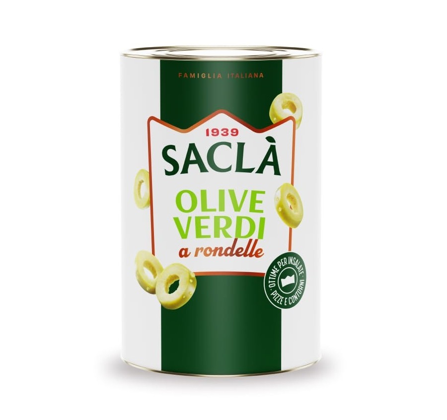 Olives vertes en rondelle au naturel 4.1 kg