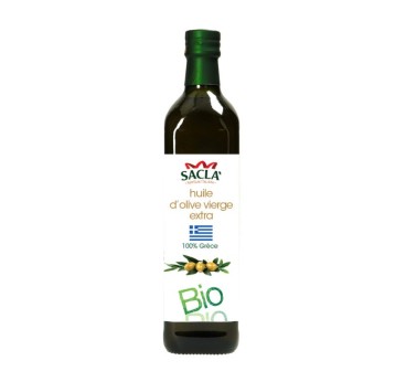 Huile d’olive grecque bio vierge extra Saclà 750 ml | Saclà