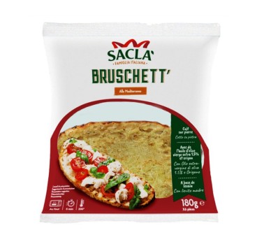 Pain à bruschetta italien Saclà 180 g – Pain grillé croustillant