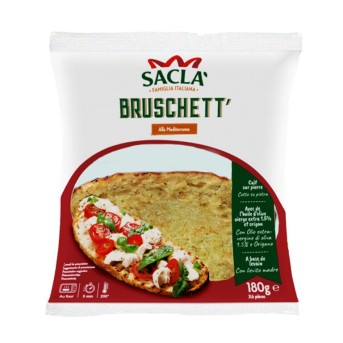 Pain à bruschetta italien Saclà 180 g – Pain grillé croustillant