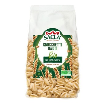 Pâtes Gnocchetti Sardi bio Saclà 500 g – Pâtes italiennes