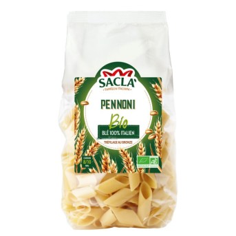Pâtes Pennoni Bio Saclà 500 g – Pâtes italiennes