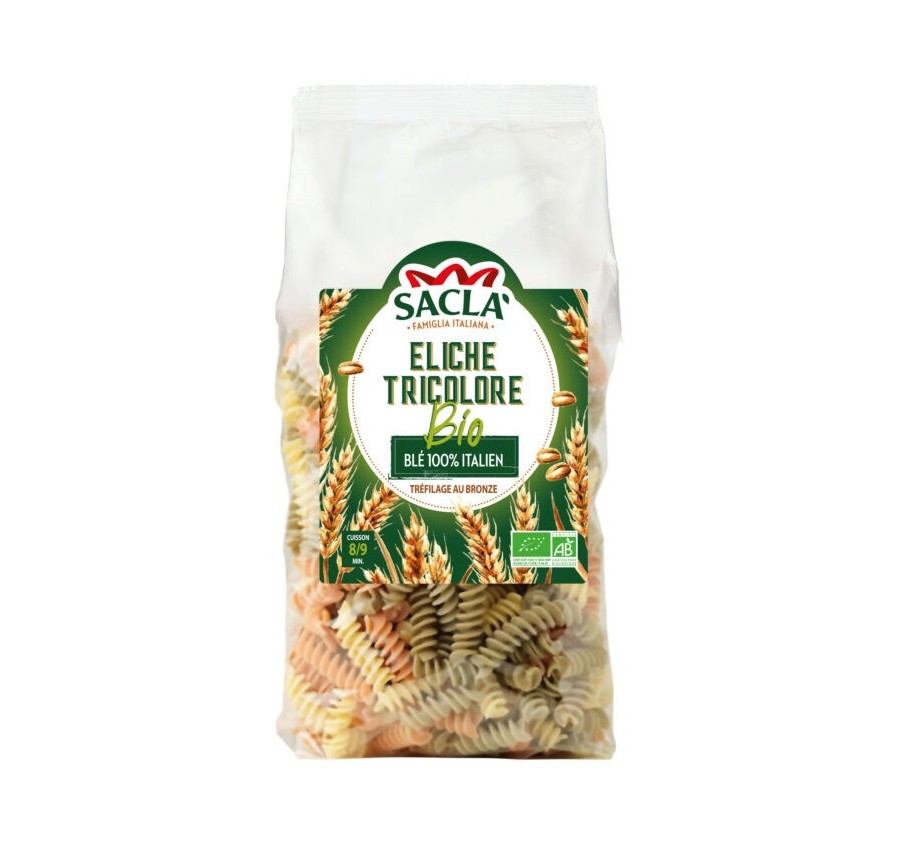 Pâtes Eliche tricolore bio 500gr
