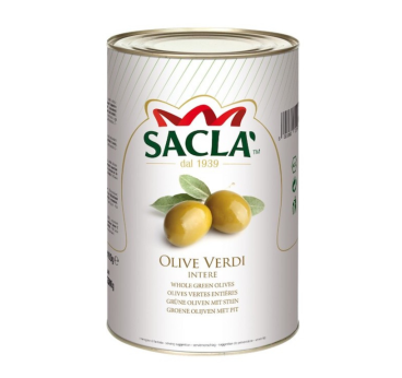 Olives vertes entières au naturel 4,25 kg – Format pro Saclà
