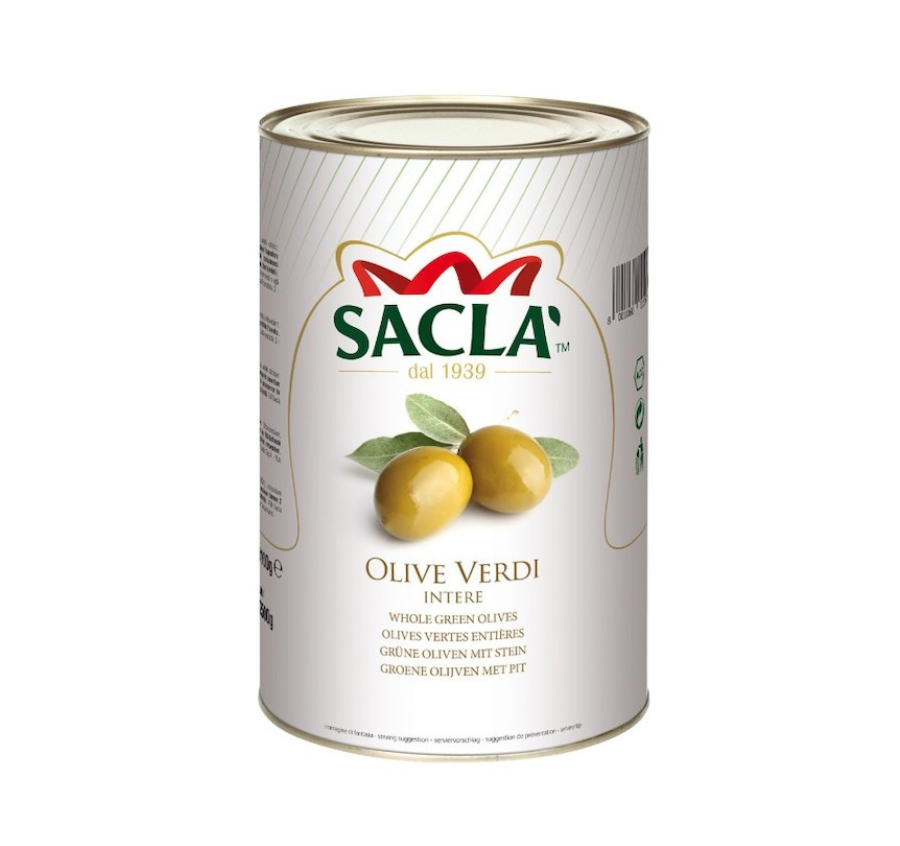 Olives vertes entières naturel 4,25kg