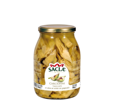 Quartiers d’artichauts à l’huile de tournesol 960 g – Format pro Saclà