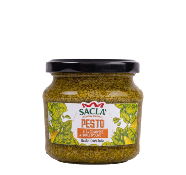 Pesto Genovese à l'huile d'olive Saclà – Basilic 100% Italie
