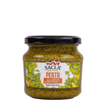 Pesto Genovese à l'huile d'olive Saclà – Basilic 100% Italie