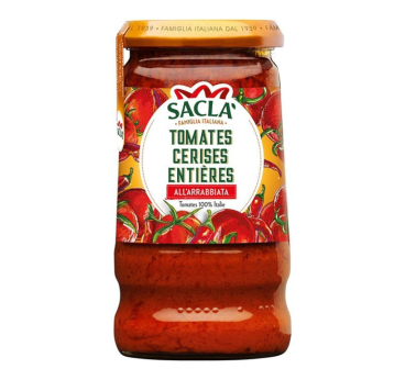 Sauce Tomates Cerises & Arrabbiata 345g – Saclà Italie